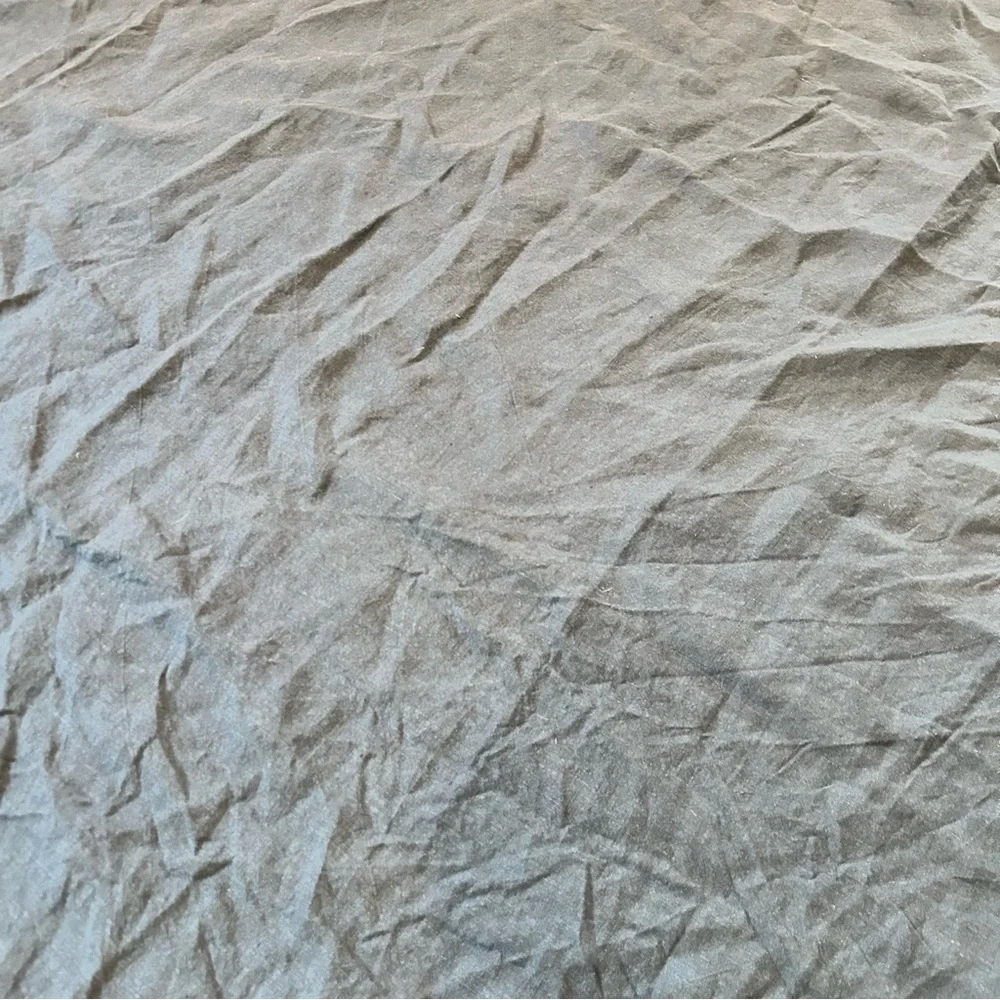 Pottery Barn Duvet Cover Full Queen Belgium Flax Linen Navy Blue Minimalist Cozy